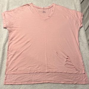 SIX/FIFTY Medium pink stylish/soft ripped t shirt